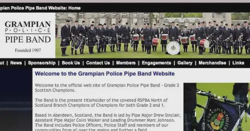 grampian police pipe band