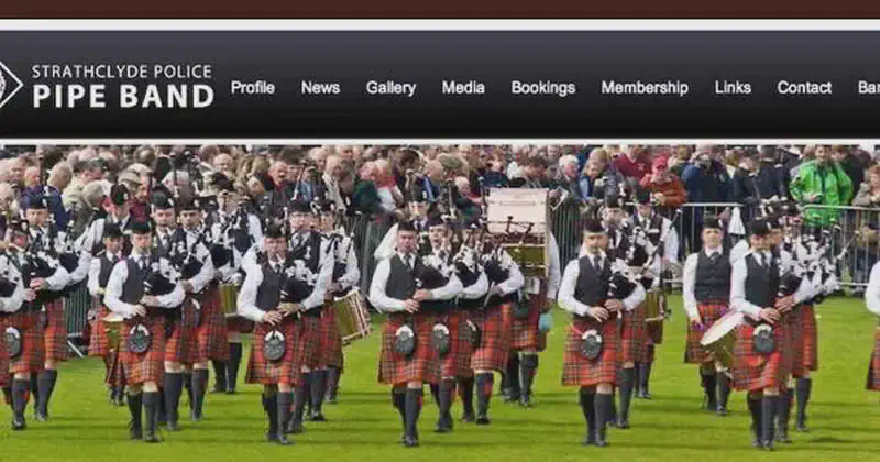 police scotland & federation pipe band