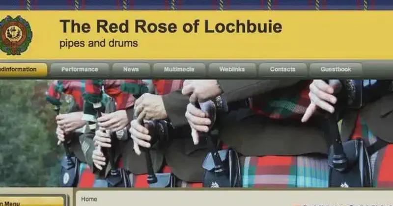 red rose of lochbuie pipes and drums