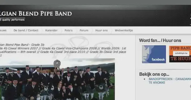 belgian blend pipe band