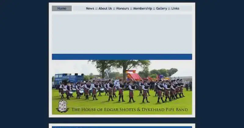 house of edgar shotts & dykehead pipeband