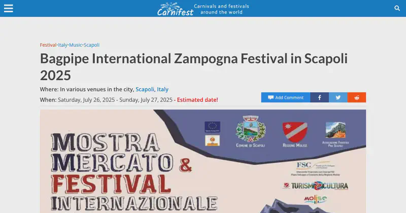 Bagpipe International Zampogna Festival