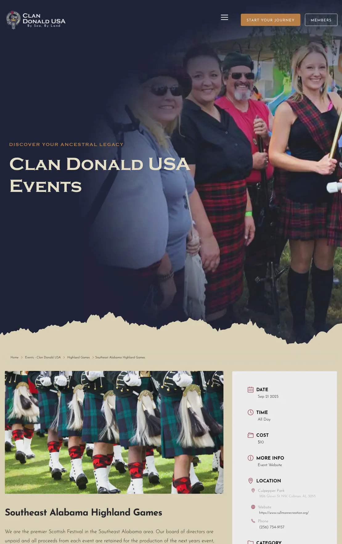 Southeast Alabama Highland Games