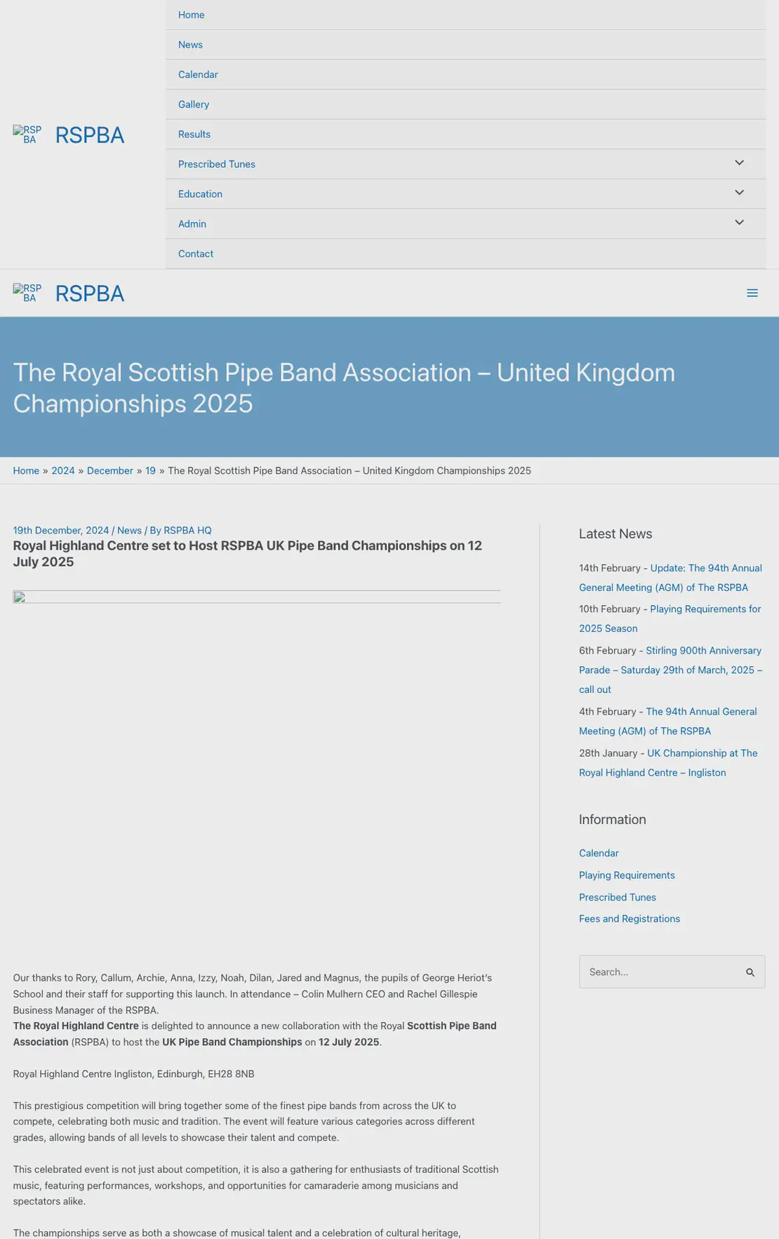 United Kingdom Pipe Band Championships 2025