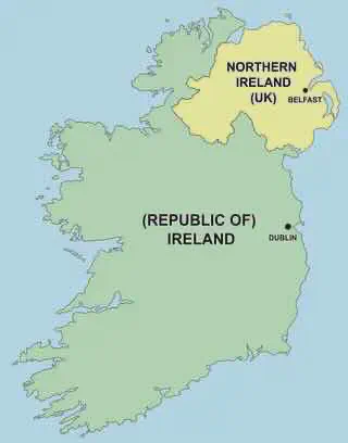 The six counties of Northern Ireland opt out of the Free State